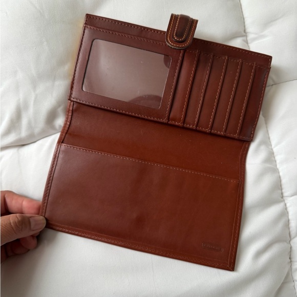 Coach Black and Brown Leather Wallet - Picture 3 of 4